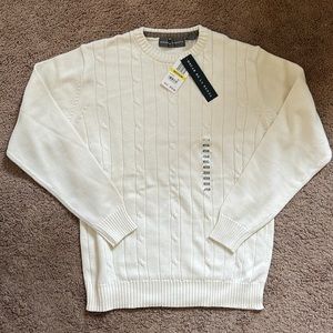 NWT Oscar De La Renta white/cream sweater medium